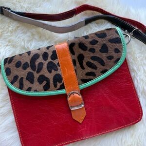 Vintage & pony hair leather bag